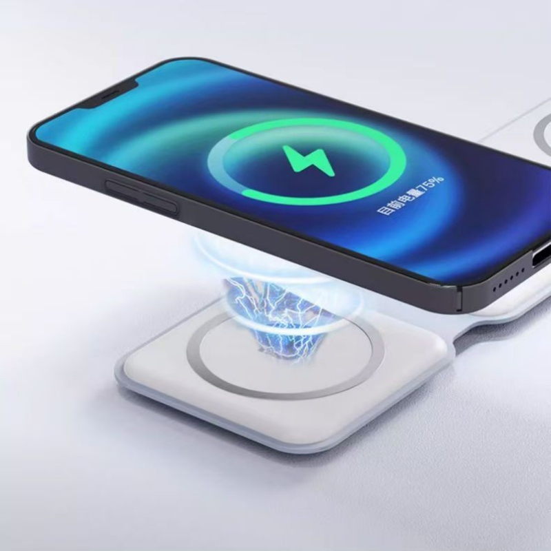 Складная беспроводная зарядка 3-в-1 для телефона, часов и наушников