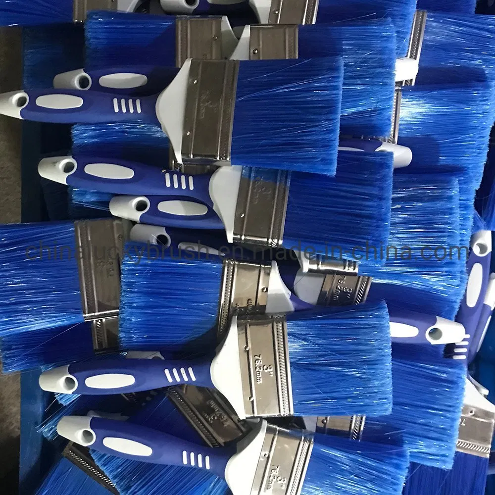 Plastic Wire Wooden Handle Plastic Handle Paint Brush (YY-619)
