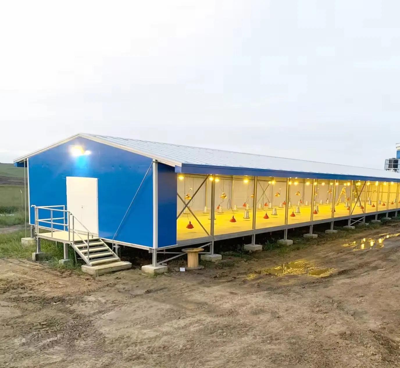 H Section Steel Steel Structure Prefab Storage Shed for Farm