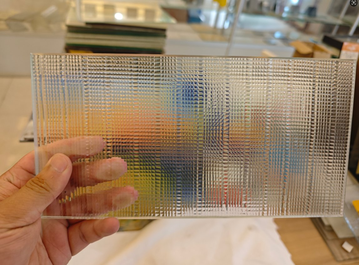 Premium Tempered Hot Melt Partition Glass with 5mm Decorative Patterns