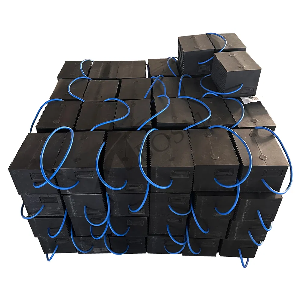 Custom Size Safety UHMWPE Mobile Cribbing Blocks Crane Stabilizer Pad Outrigger Pad with Handle Logo