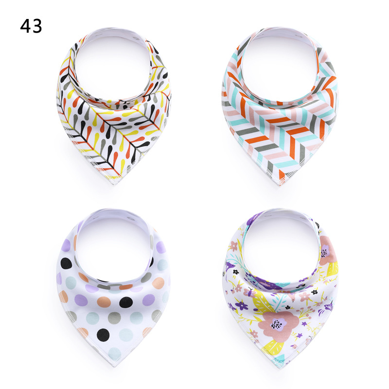 0145 Saliva Towel Baby Bib Fleece Cotton Triangle Towel Spring and Autumn