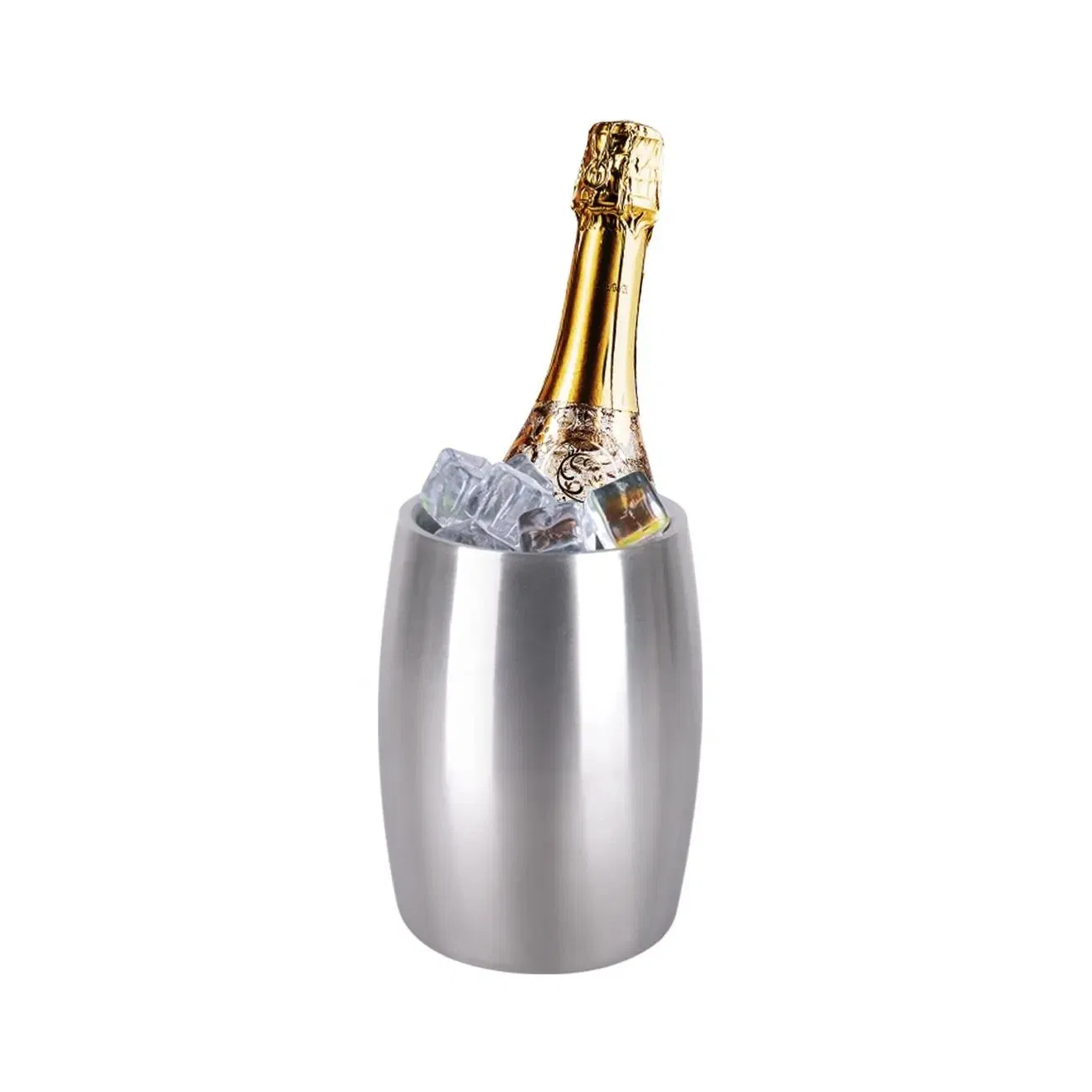 Double Wall Stainless Steel Champagne Bottles Wine Chiller Cool Ice Bucket
