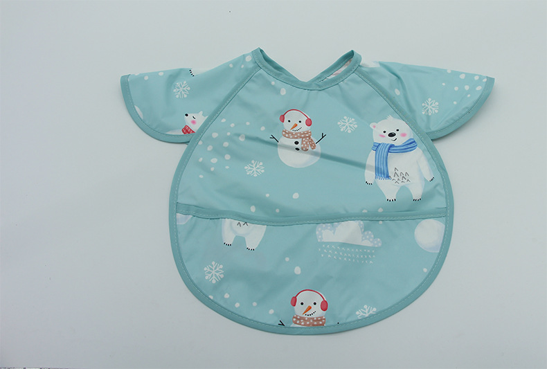 Summer Thin Children's Coveralls and Aprons, Baby Food Pockets, Sleeveless and Light Twill Fabric Boys and Girls for Bibs
