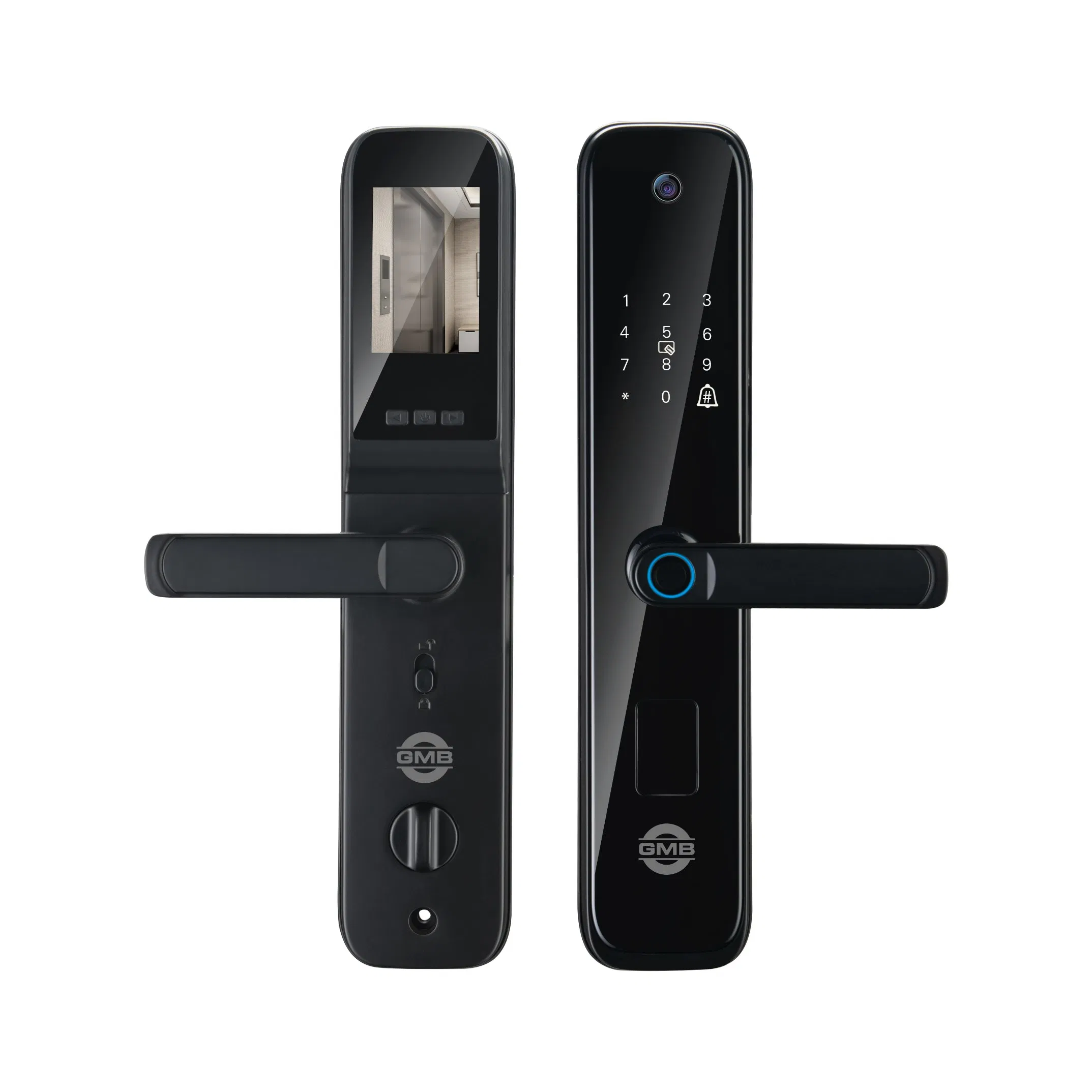 High Security Fingerprint/RFID Card/WiFi/Tuya/Tt APP/ with Camera Intelligent Anti-Peep Digital Smart Door Lock (932)