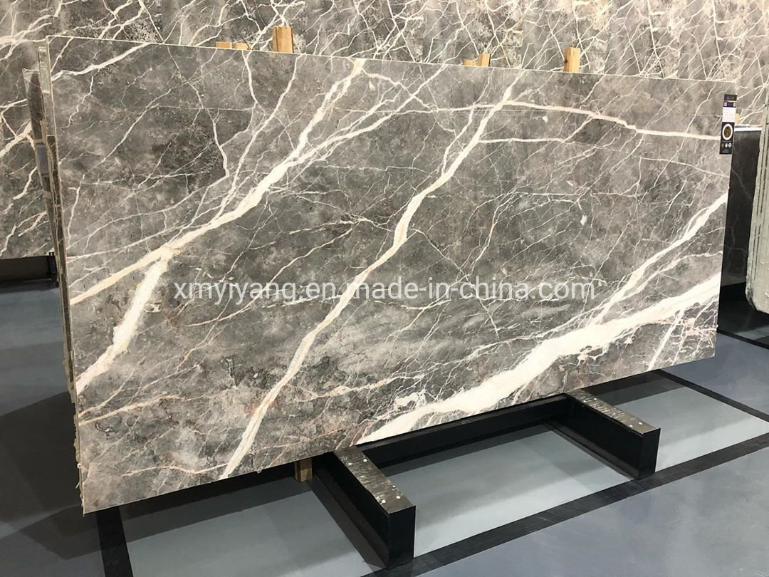 High Quality Polished Castel Grey Marble Slabs