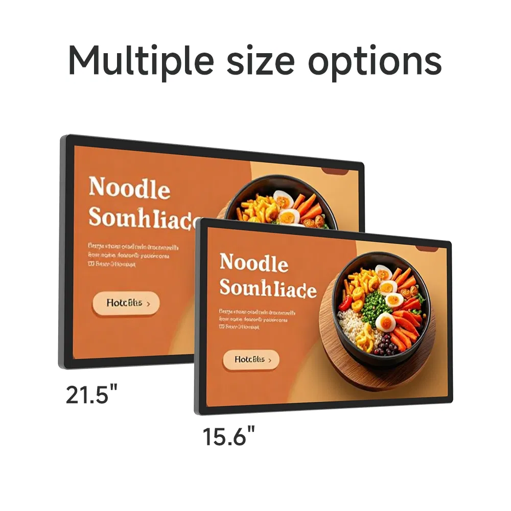 Suntek Hot Sale Kds 15.6 Inch IP65 Rugged Panel Display Mount Wall Industrial Touch Screen Food Restaurant