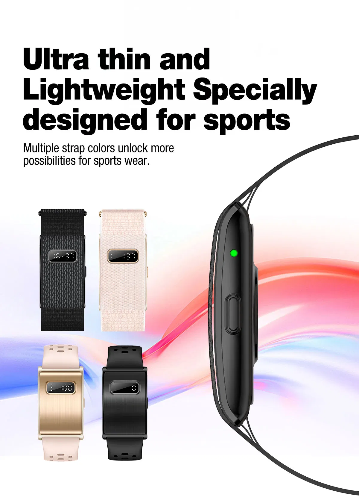 Умный браслет с измерением давления, пульса и SpO2