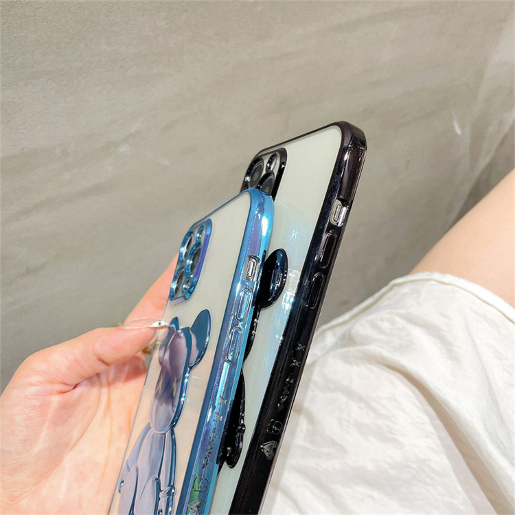 Чехол 3D Медведь для iPhone 11-13 Pro Max, X/Xs Max