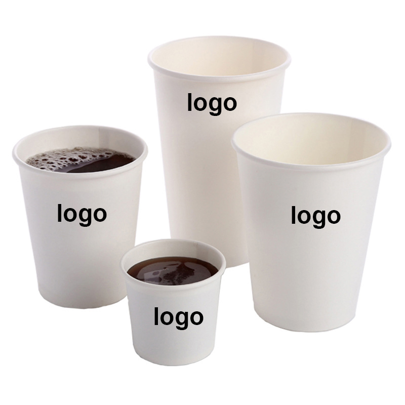 Бумажные стаканчики 8, 10, 12 унций с крышкой