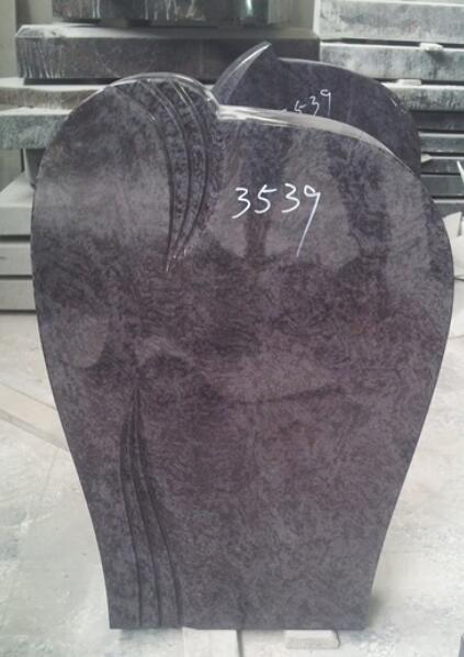Natural Stone Bahama/Indian blue Granite Tombstone for Memorial/Dead/cemetery/graveyard