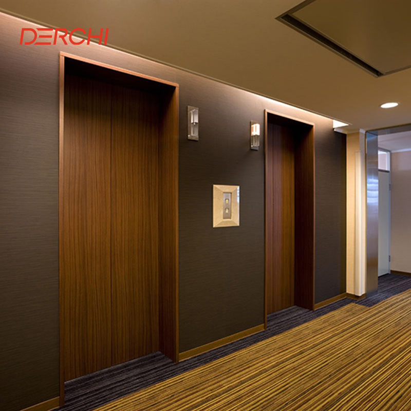 Bedroom Wood Soundproof Fire Interior Exterior Pivot Entry Indoor Fireproof Swing Wooden Door