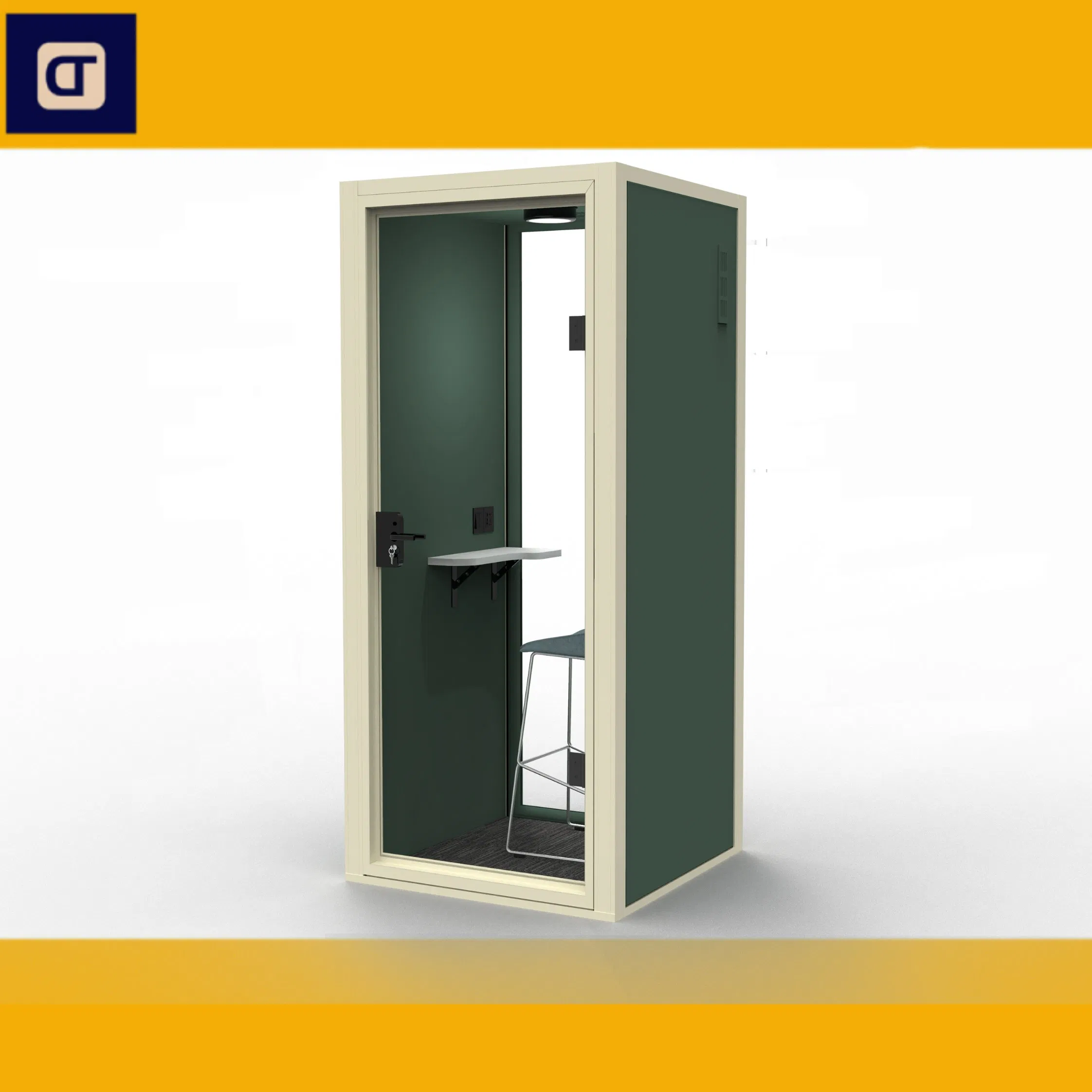Prefabricated House Integrated Soundproofing Acoustic Office Booth Mobile House Mobile Office Aluminum Sound Insulation Phone Booth Operating Room Monitor Room