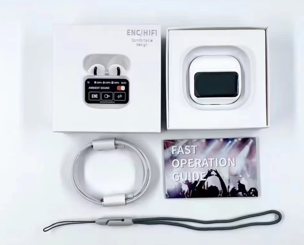 New A11 PRO Full Color LED Touch Screen HiFi Stereo Top Enc Actively Reduce Eliminate Noise Tws Earbud Earphone