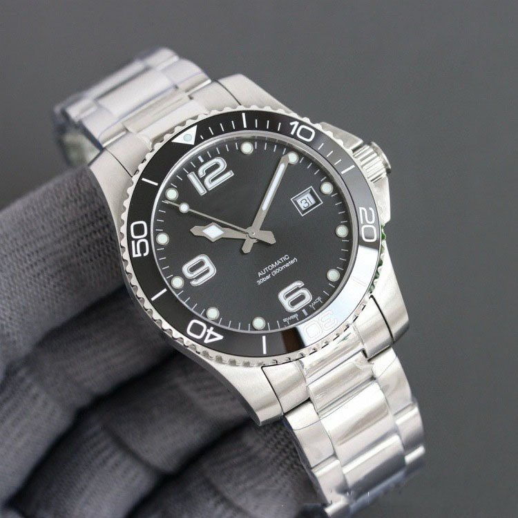 Submersible Cross-Border Automatic Mechanical Watch - Ceramic Material - Glossy Dial - Water-Resistant Men's Watch