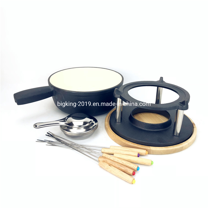 Чугунная кастрюля для фондю и шоколада, 2 л