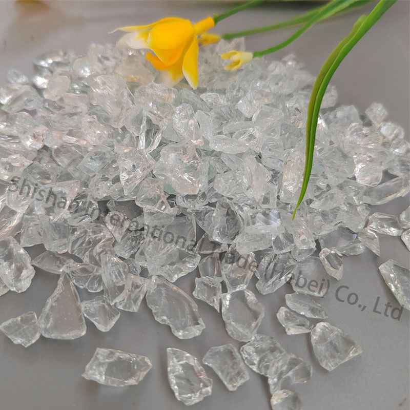Factory Direct Sale, Cleaned White Flint, Transparent Broken Bottle Glass Cullet