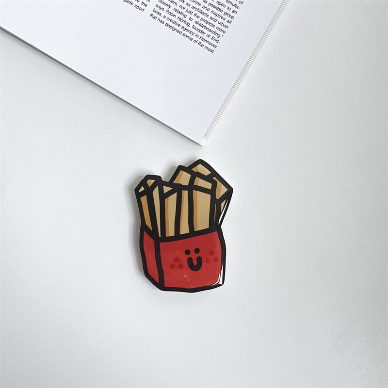 Держатель для телефона в виде банана-бургера с картошкой