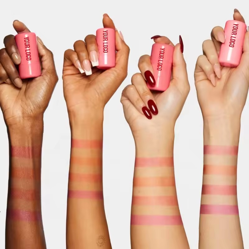 Wholesale Cosmetic Pigment Blusher Refresh Skin Single Moisten Blush Vegan Blusher and Jelly Blush Stick