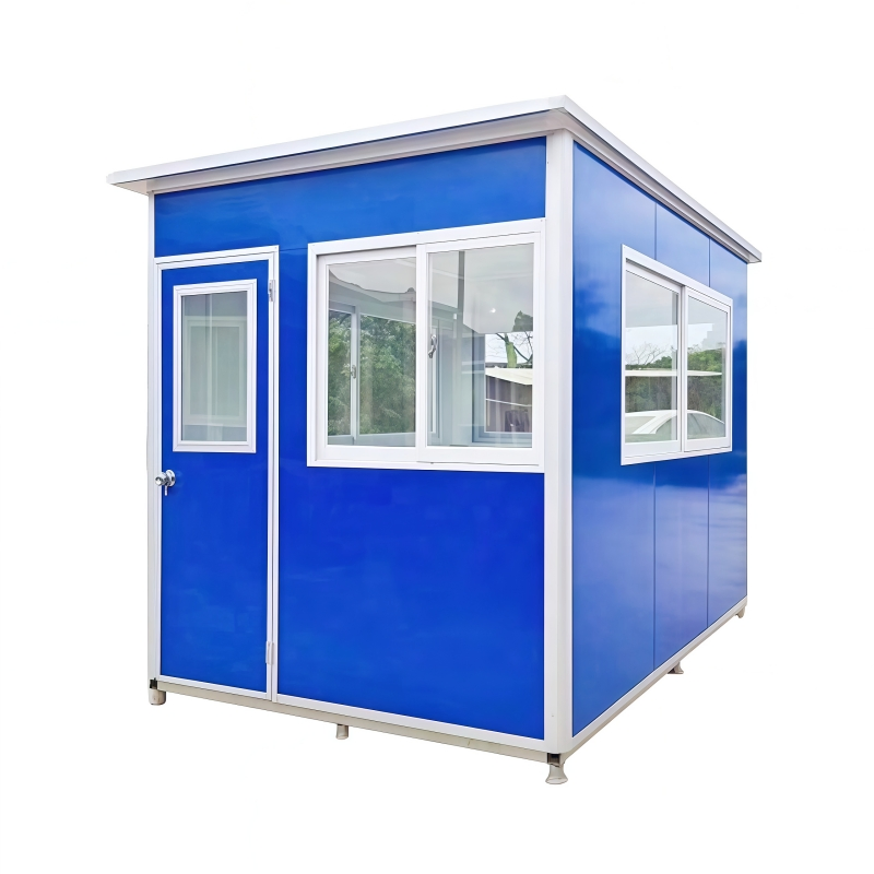 1.5m/2m Outdoor Steel Structure Luxury Modular Mobile Modern Portable Prefab Sentry House for Prefabricated Booth Security Guard Service Kiosks