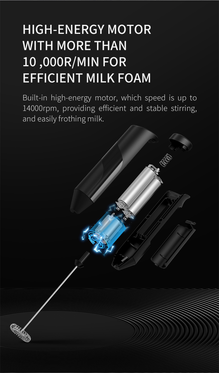 Fully Automatic Handheld Mini Milk Foam Maker Food Blender