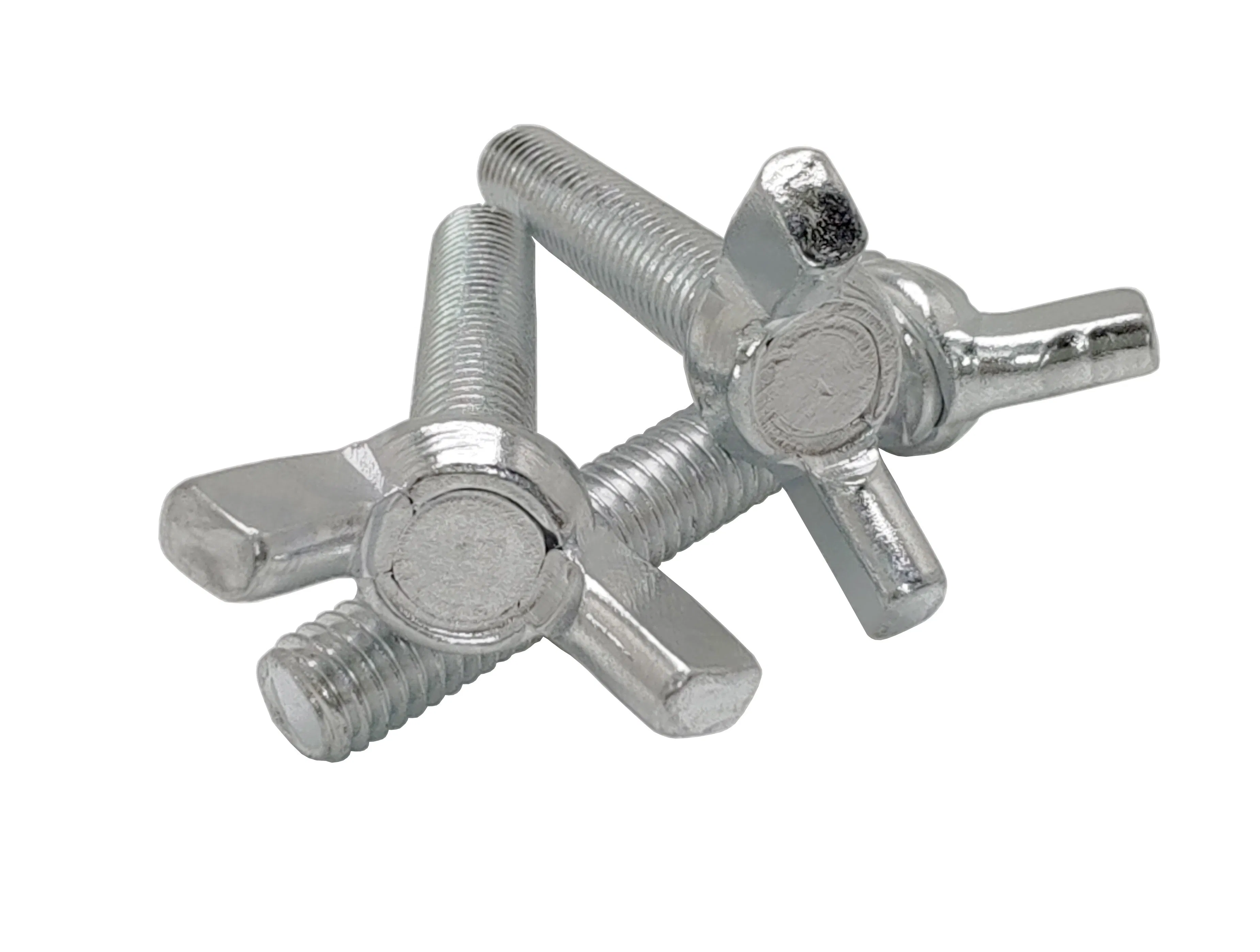 DIN 316 White Zinc American Form Wing Bolt and Nuts with Rectangular Wings