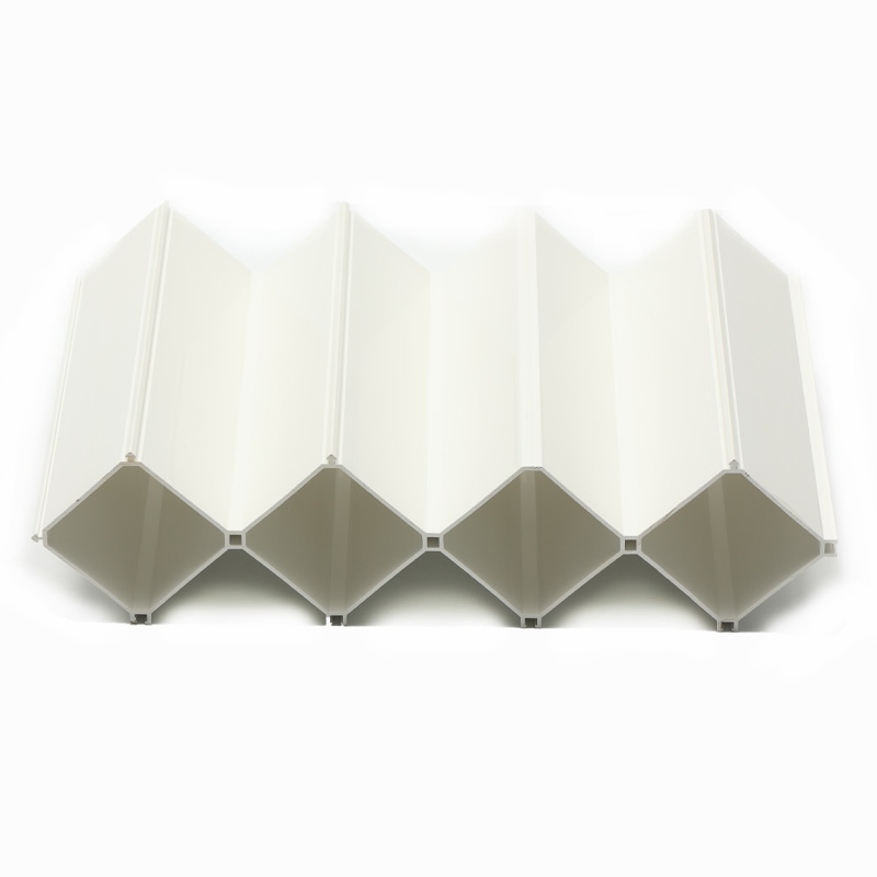 White PVC Fence Profile UV Resistant Plastic Extrusion for RoHS Compliant Applications