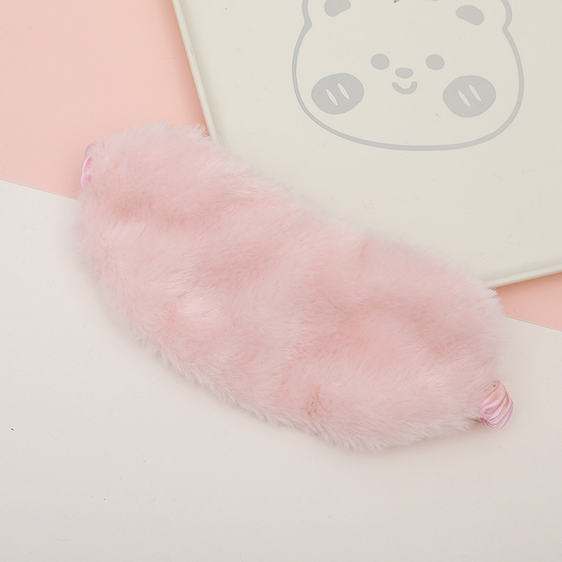 Basic Style Plush Eye Mask, Soft & Comfortable for Sleep & Eye Fatigue Relief