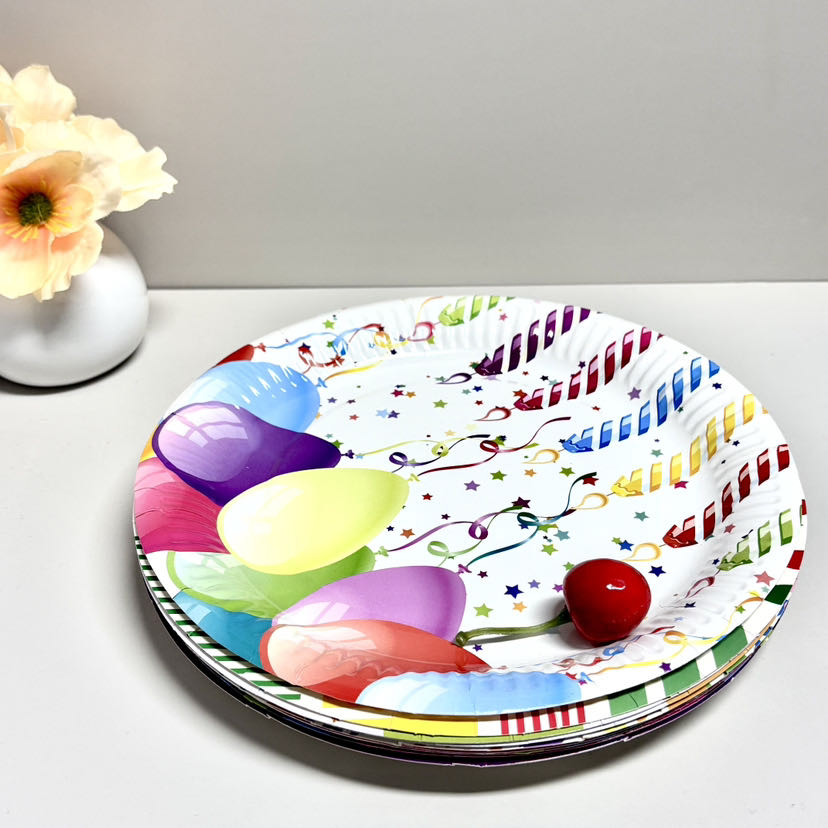 Disposable Paper Trays Cake Plates Custom Patterns