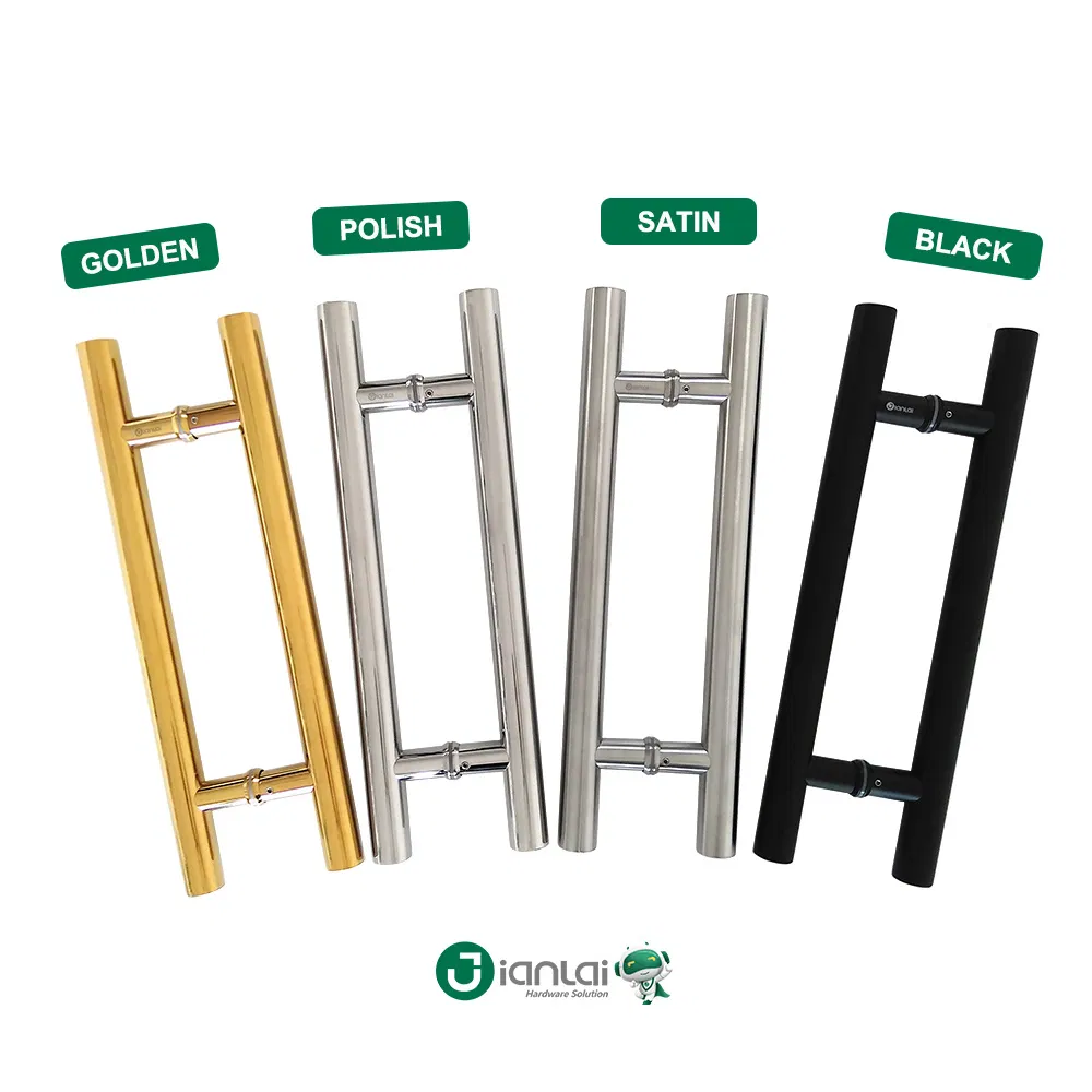 Wholesale Stainless Steel Door Accessories H Type Entrane Glass Door Pull Handle