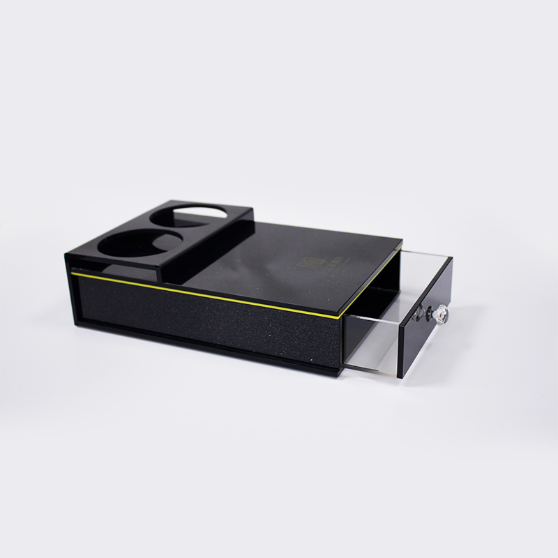 Acrylic Hotel Bathroom Mouthwash Cup Amenities Box Tray