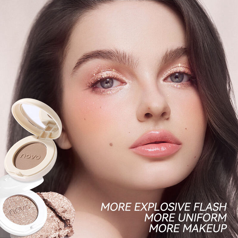 OEM Custom Professional Single Eyeshadow Multi-Colors Matte Pearlescent Cosmetic Eye Shadow