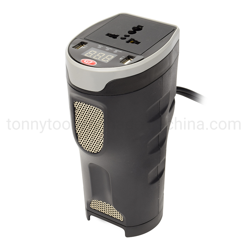 Автомобильный инвертор 200Вт с дисплеем