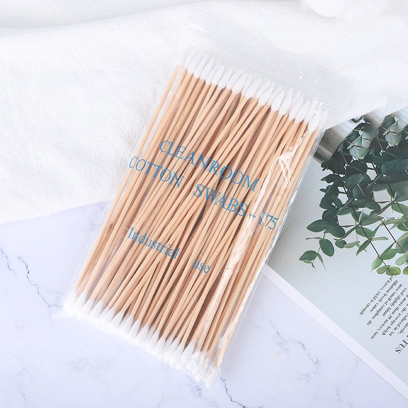 Double Head Industrial Cleanroom Cotton 15cm Long