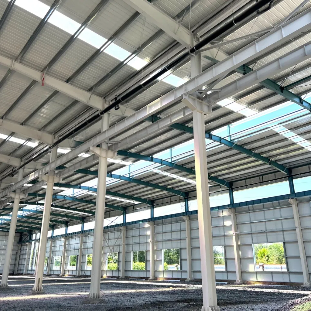 Easy Install Prefabricated Steel Structure Warehouse Building Metal Construction.