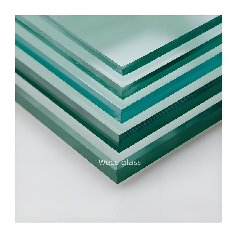 Fireproof Polishing C Edge Toughened One-Way Tempered Glass for Skylight Panels