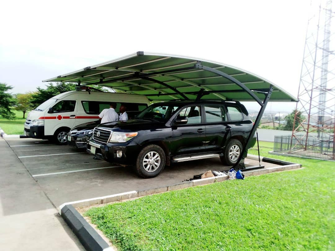High Quality Memebrane Roof and Powder Coating Aluminum Carport