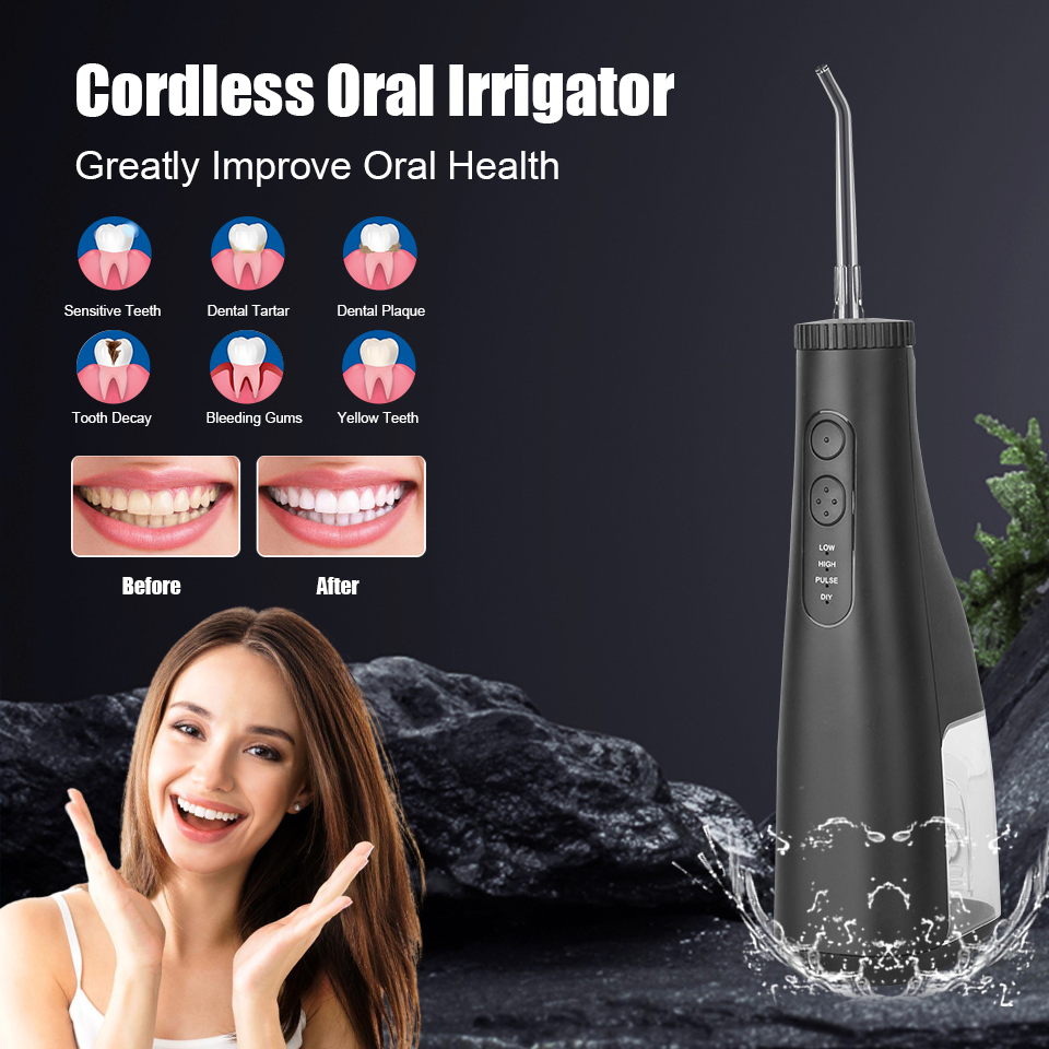 Portable Travel Oral Care Rechargeable Water Flosser with Private Label with FDA