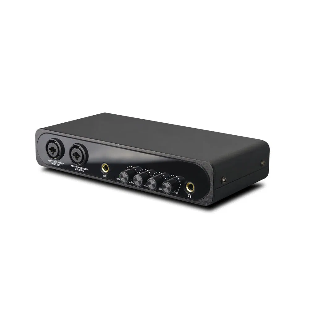 Rechargeable Karaoke Audio Interface with DSP and USB Sound Card