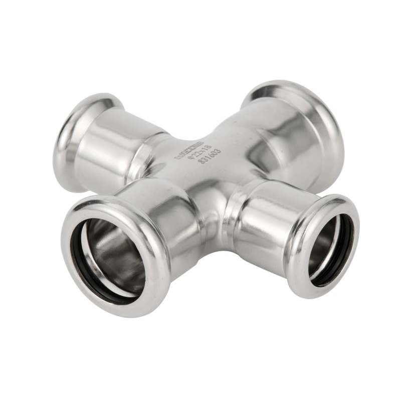 High Strength Stainless Steel Press Fittings Adaptor (Reducer Crossing)