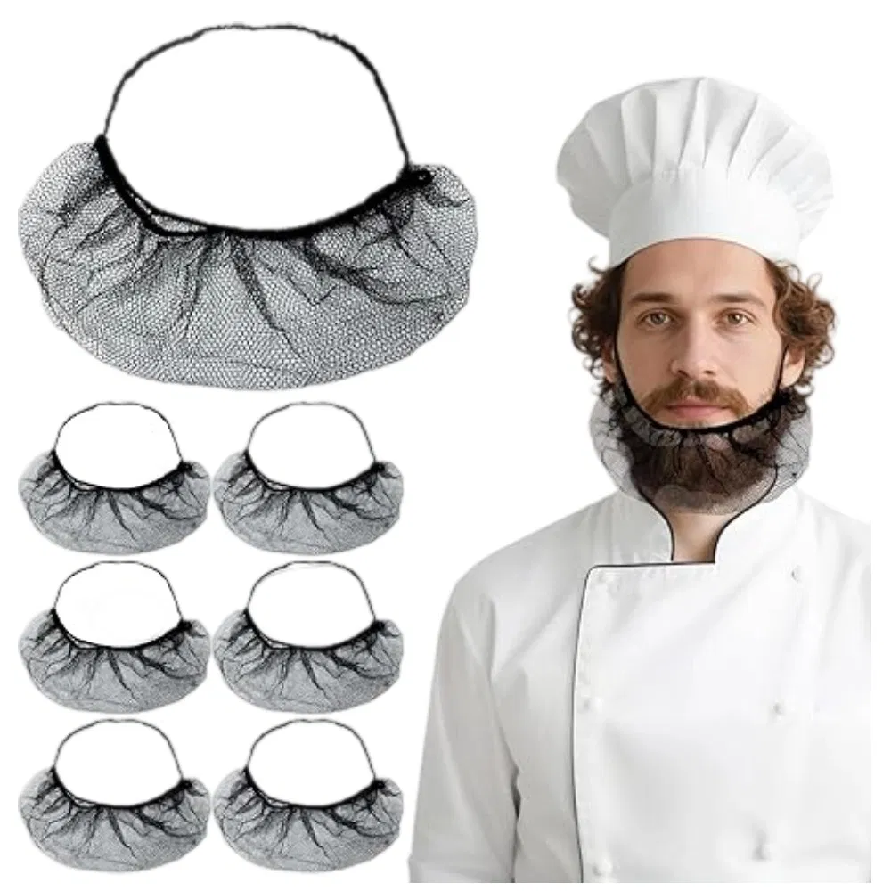 Lightweight Disposable Nylon Men Mesh Beard Cover for Multi-Purpose Use