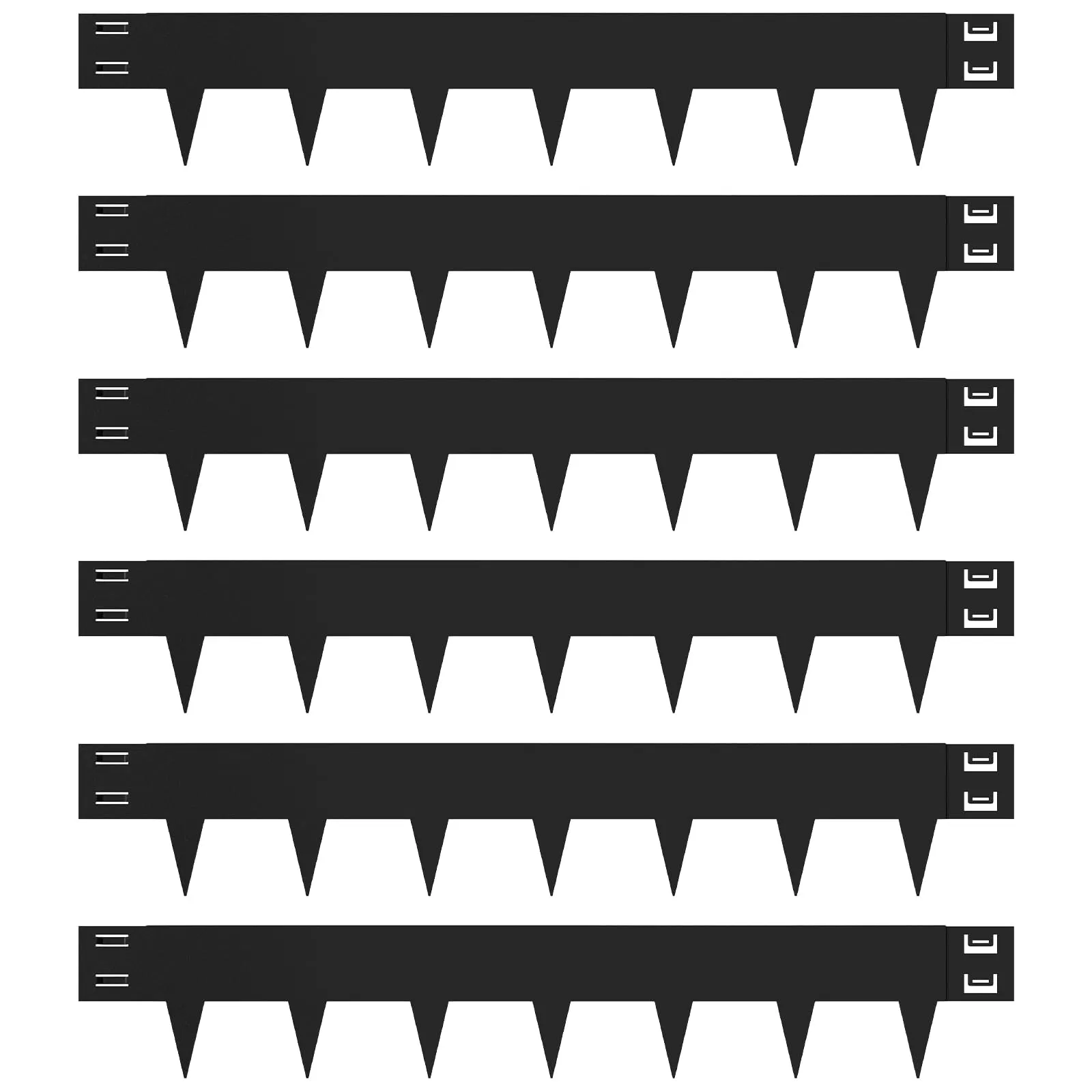 Galvanized Steel Landscape Edging Easy to Install Black Bendable Metal Edging
