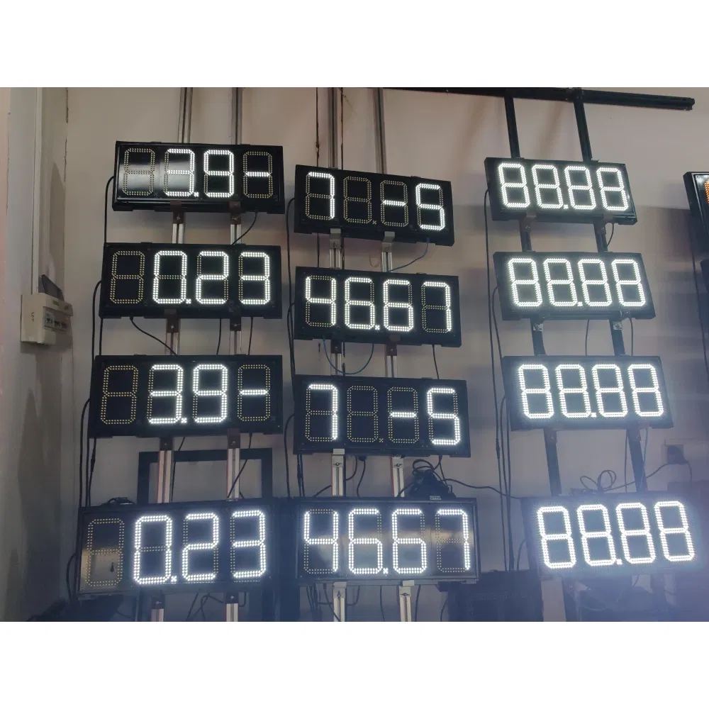 8"10"12"16"18"24" Red LED Petrol / Fuel / Oil Price Signs Oil Station 7 Segment Display with Remote Gas Price LED Sign