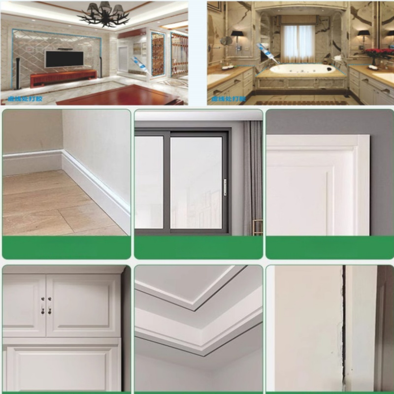 All-Weather Neutral Silicone Sealant for Home and Garden Projects