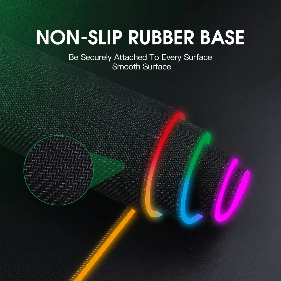 High Quality 3 in 1 Wireless Charging RGB LED Light Computer Gaming Mouse Pads for Gamer