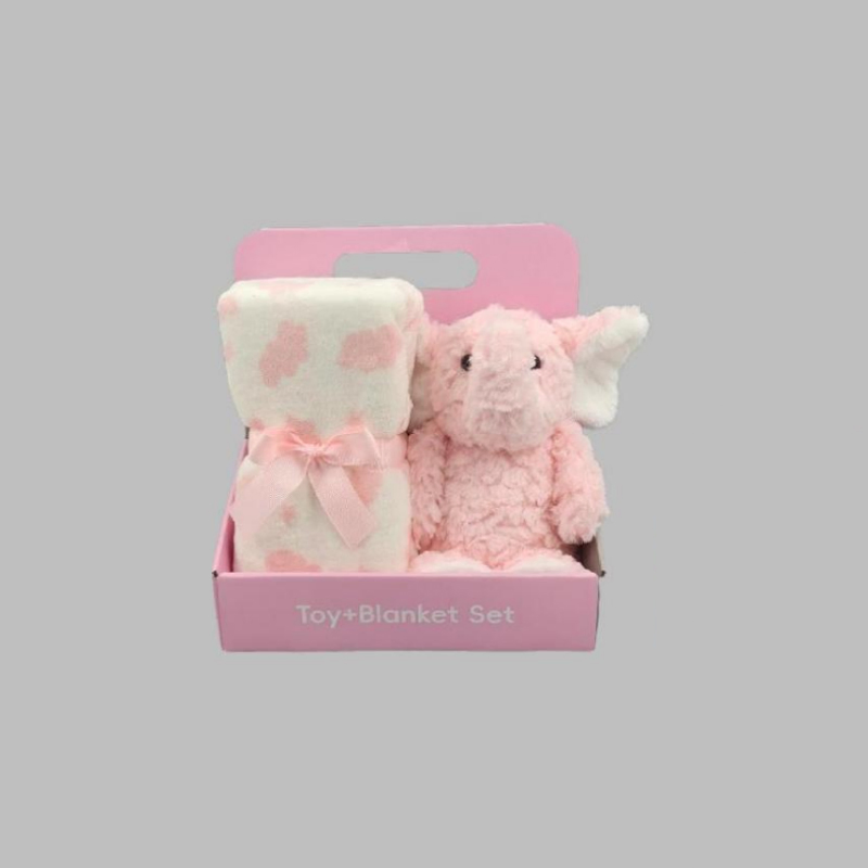 Wholesale Animal Toys with Blanket Cozy Plush Baby Security Blanket Loveys for Baby Girls Boys Animal Face
