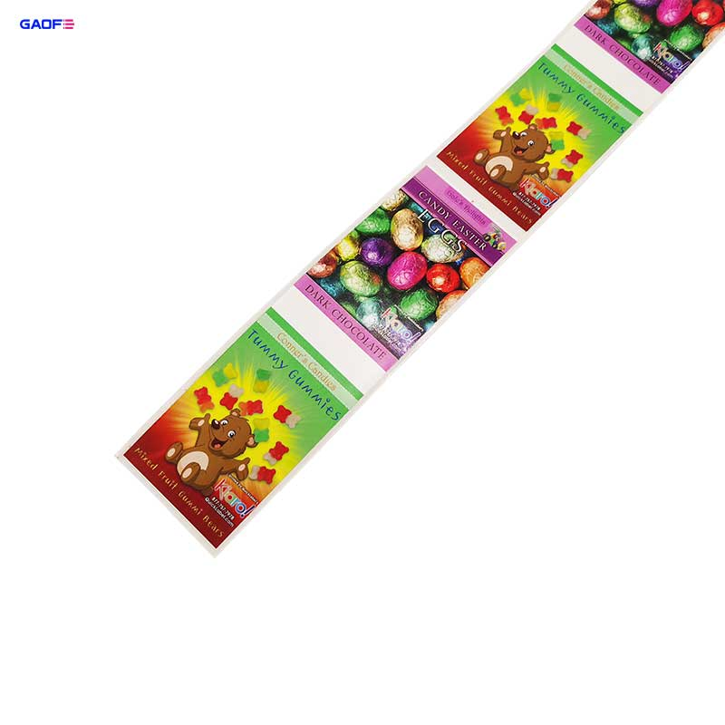 Cmyk Professional Labels Custom Roll Logo Label Sticker Printing Die Cut Synthetic Paper Label