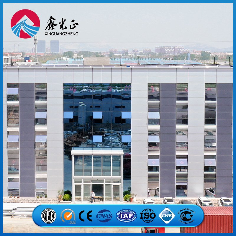 Optimized Force Balance Reinforced Pipe Suspension Support Mechanism Metal Prefab/Prefabricated Steel Structure Multi-Story/High-Rise Office Building