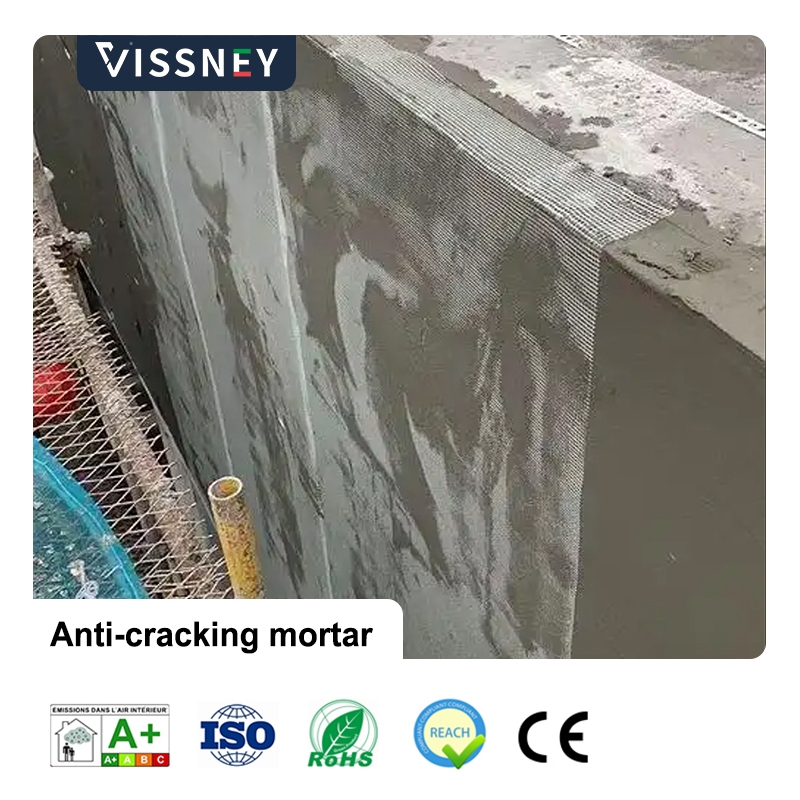 Vissney Superior Anti Crack Mortar for Efficient Repair of Damaged Concrete Walls and Floors