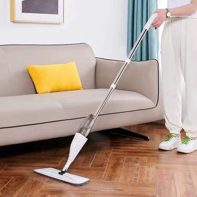 Microfiber Household Flat Mop Portable Magic Handle Water Sprayer for Floor